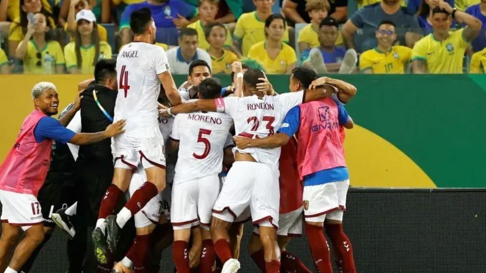 Venezuela le empató a Brasil como visitante con un golazo en el